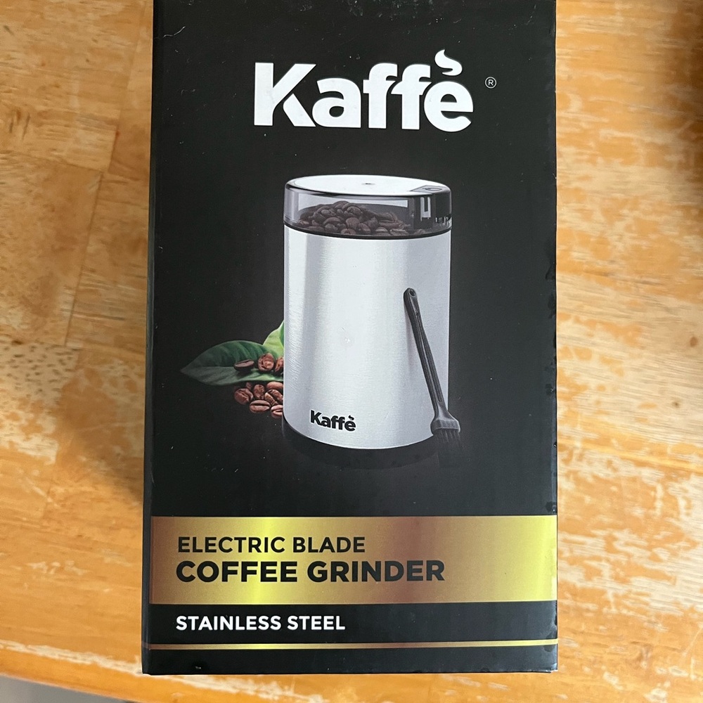 Kaffè Stainless Steel Electric Blade Coffee Grinder - Stainless Steel